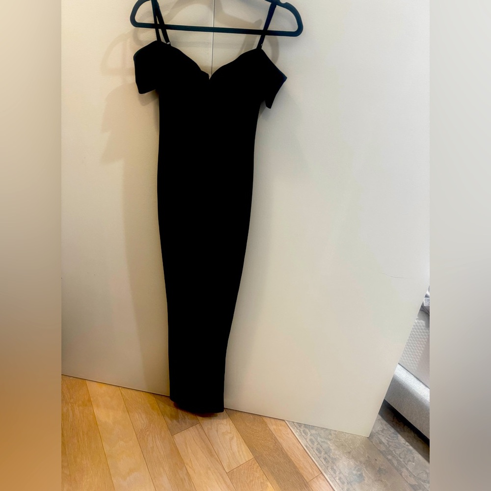 Elegant Black Off-Shoulder Dress